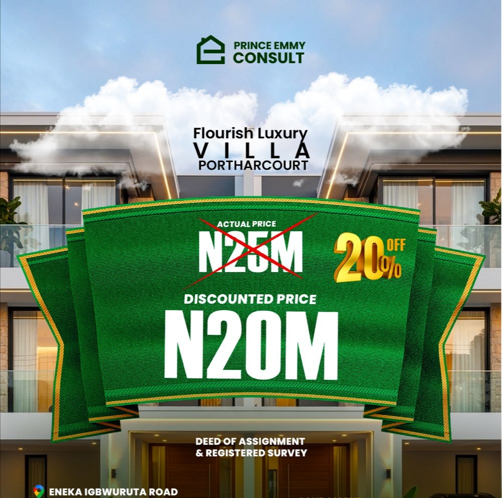 Flourish Luxury Villas, Eneka Igbwuruta Road, Port Harcourt